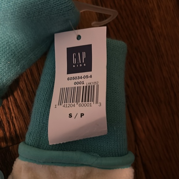 Gap Cream & Turquoise Convertible Mittens – Flip Into Fingerless Gloves - Picture 2 of 3